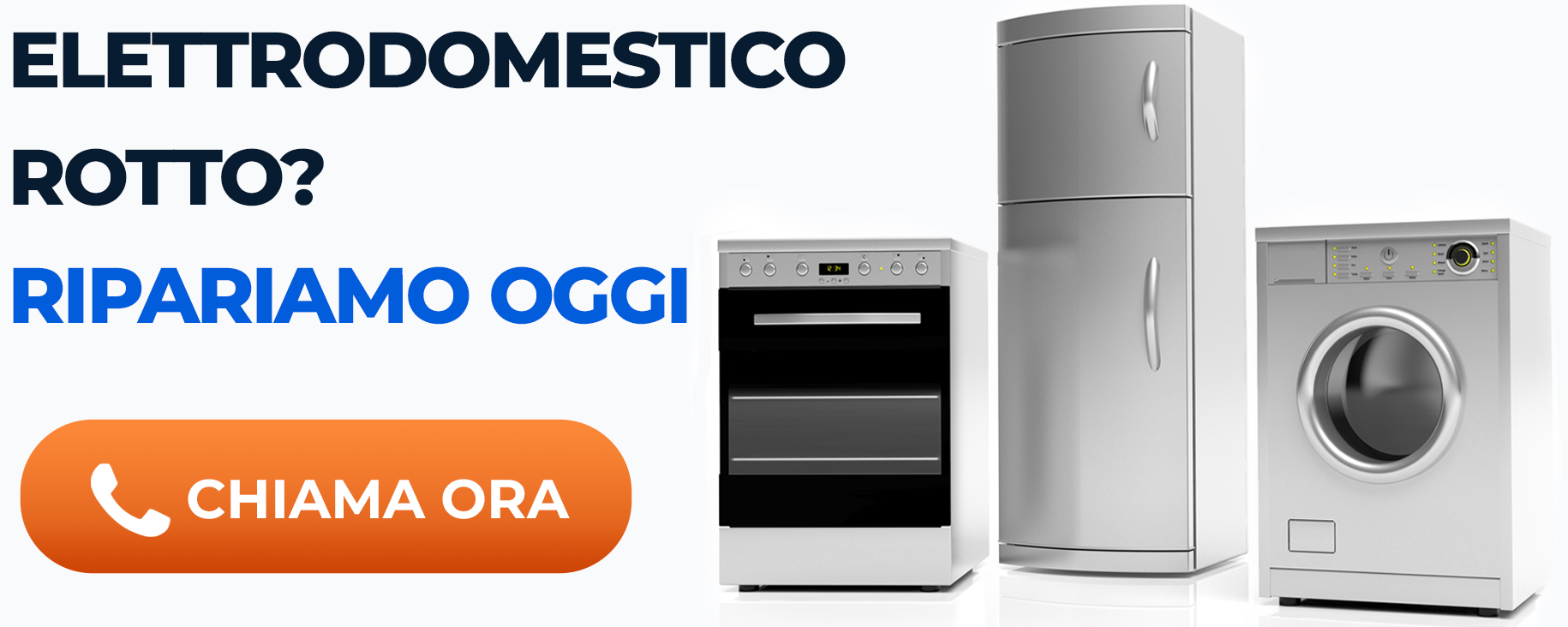 Elettrodomestici: frigorifero, lavatrice, lavastoviglie, forno, microonde